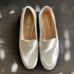 Stuart Weitzman White Mule